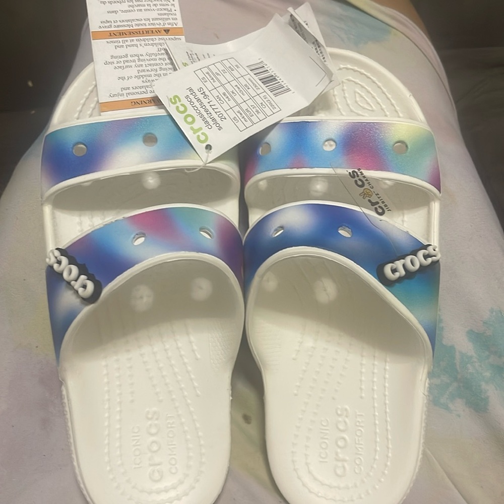 Croc Classic Tie Dye Sandals men’s 4 women’s 6